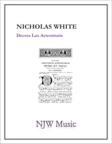 Decora Lux Aeternitatis SATB choral sheet music cover